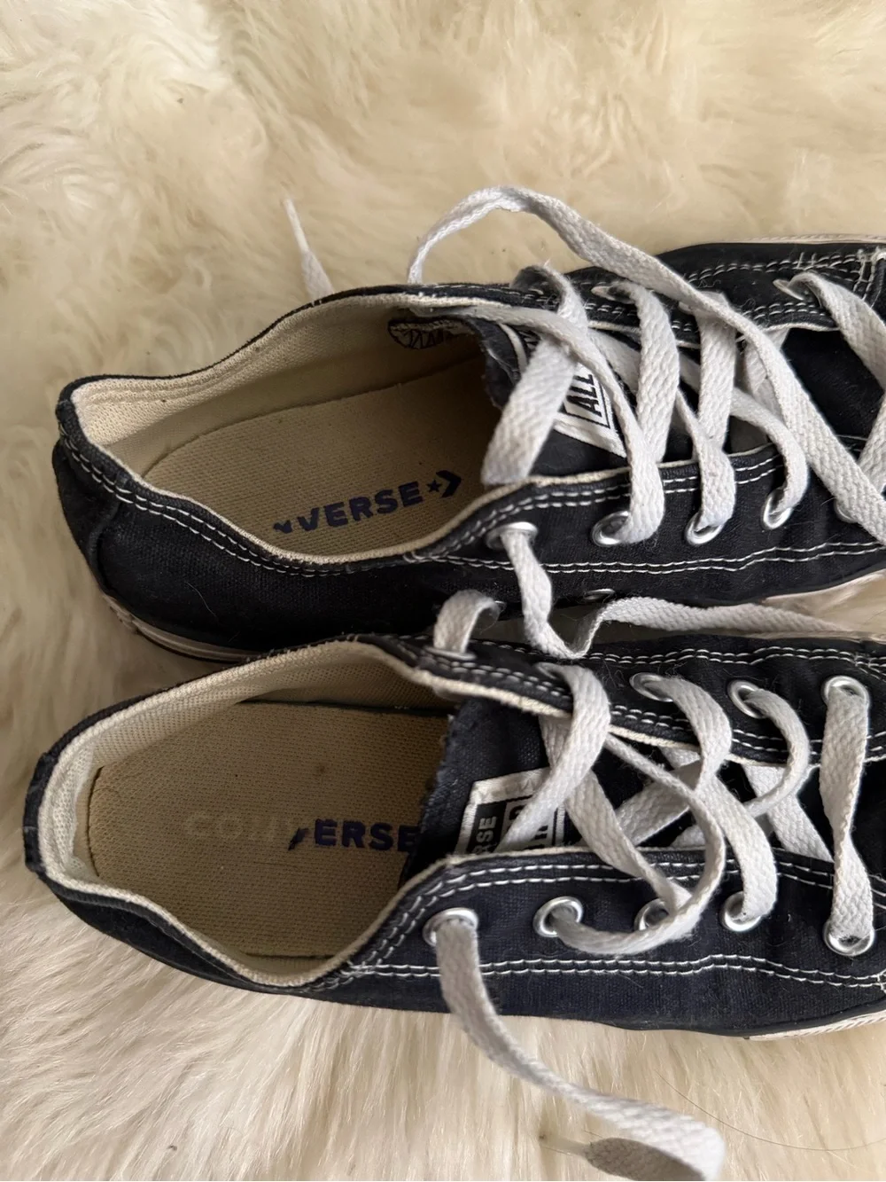 Converse Black & White Kids Low Top Sneakers
